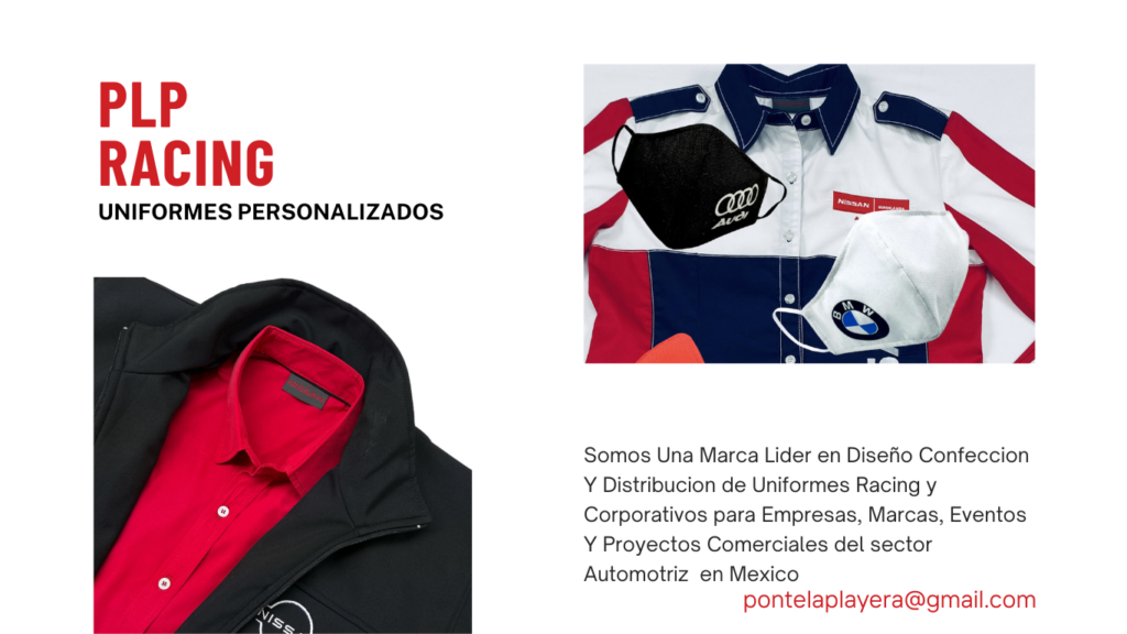 DISEÑO FABRICACION Y VENTA DE ROPA DE TRABAJO UNIFORMES RACING Y MODA CORPORATIVA 