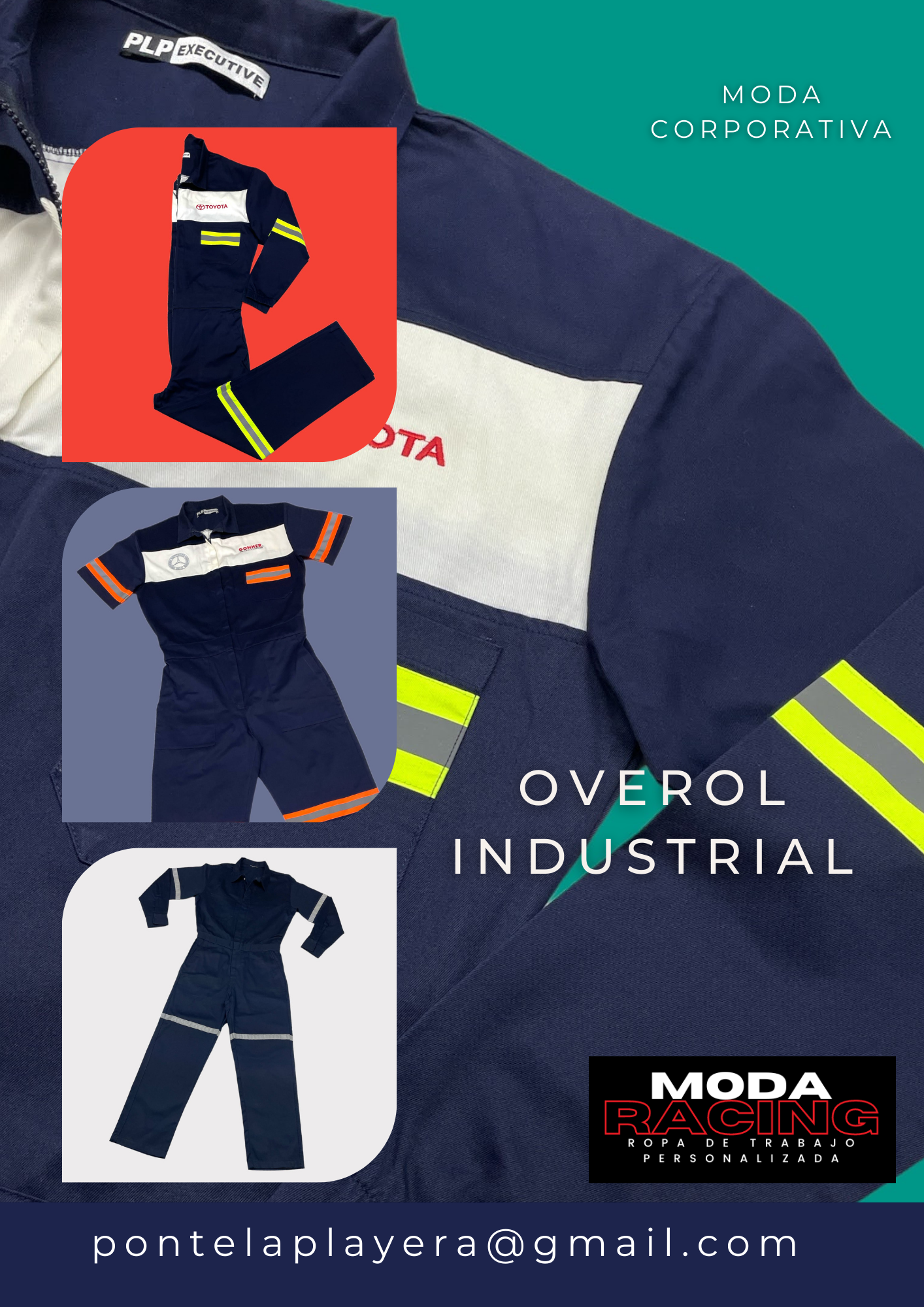 UNIFORME RACING INDUSTRIAL OVEROLES ROPA DE TRABAJO RACING